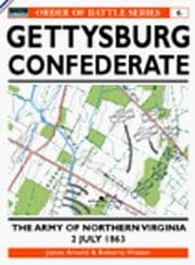 Tapa de Gettysburg July 2 1863: Confederate
