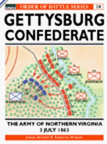Tapa de Gettysburg July 3 1863: Confederate