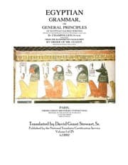 Tapa de Egyptian Grammar,Or General Principles   Of Egyptian Sacred Writing
