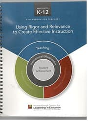 Tapa de Using rigor and referance to create effective instruction- Handbook for teachers.