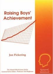 Tapa de Raising Boys' Achievement (School Effectiveness)