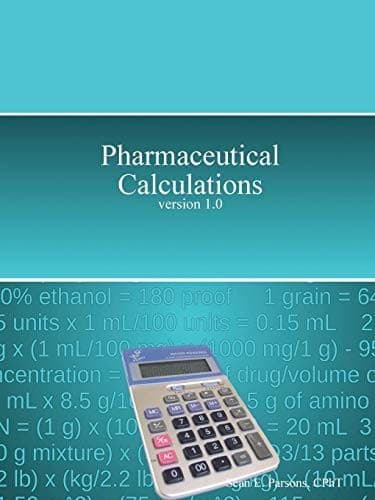 Tapa de Pharmaceutical Calculations