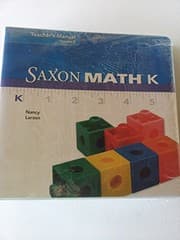 Tapa de Saxon Math Kindergarten, Teacher's Manual, Volume 2