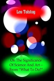 Tapa de On The Significance Of Science And Art?From ?What To Do??