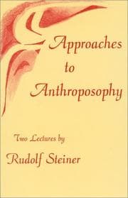 Tapa de Approaches to Anthroposophy