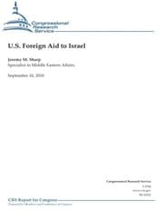 Tapa de U.S. Foreign Aid to Israel