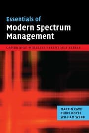 Tapa de Essentials of Modern Spectrum Management