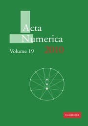 Tapa de Acta Numerica 2010