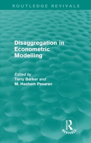 Tapa de Disaggregation In Econometric Modelling