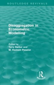 Tapa de Disaggregation In Econometric Modelling