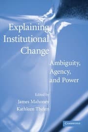 Tapa de Explaining Institutional Change