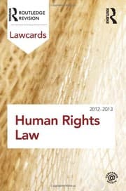Tapa de Human Rights Lawcards 2012-2013