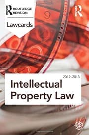 Tapa de Intellectual Property Lawcards 2012-2013