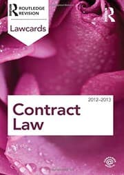 Tapa de Contract Lawcards 2012-2013