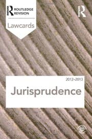 Tapa de Jurisprudence Lawcards 2012-2013