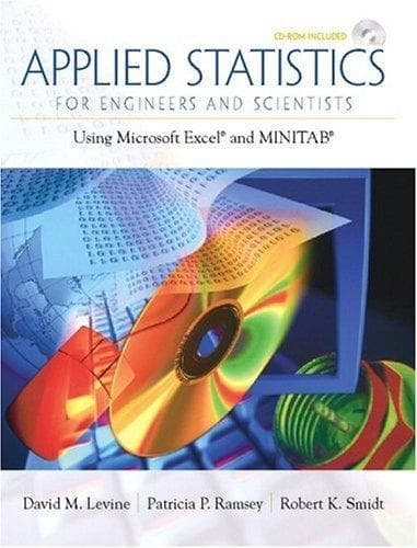 Tapa de Applied Statistics For Engineers and Scientists Using Microsoft Excel and MINITAB (With CD-ROM)