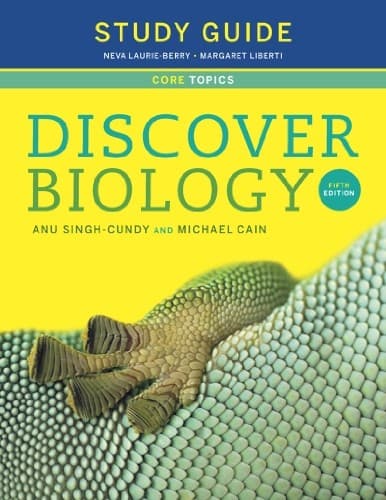 Tapa de Study Guide for Discover Biology
