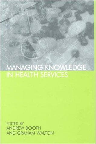 Tapa de Managing Knowledge in Health Services