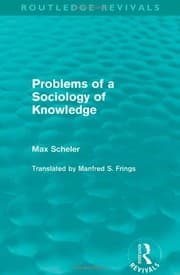 Tapa de Problems of a Sociology of Knowledge