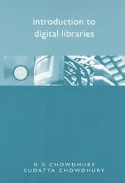 Tapa de Introduction to digital libraries