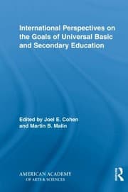 Tapa de International Perspectives On The Goals Of Universal Basic And Secondary Education