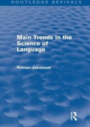 Tapa de Main Trends in the Science of Language