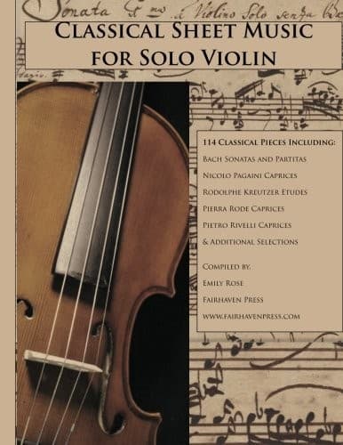 Tapa de Classical Sheet Music for Solo Violin