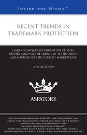 Tapa de Recent Trends in Trademark Protection, 2012 ed.