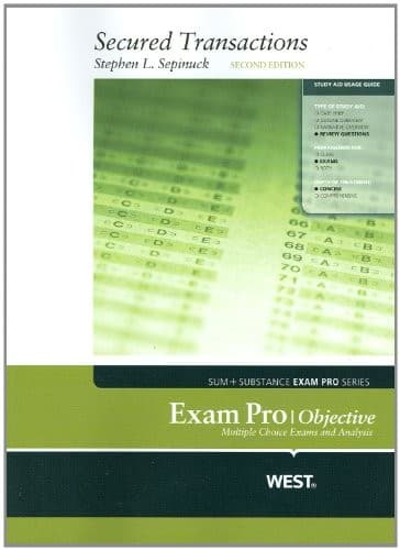 Tapa de Secured Transactions Exam Pro, Objective