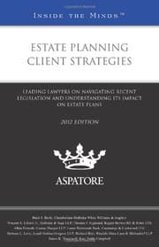 Tapa de Estate Planning Client Strategies, 2012 ed.
