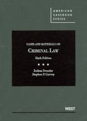 Tapa de Cases and Materials on Criminal Law, 6th Edition