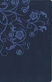 Tapa de NIV, Flora and Fauna Collection Bible, Imitation Leather, Blue