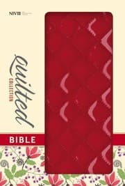Tapa de NIV, Quilted Collection Bible, Imitation Leather, Red, Red Letter Edition