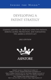 Tapa de Developing a Patent Strategy, 2012 ed.