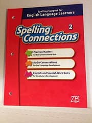 Tapa de Spelling Connections, Grade 2, Spelling Support for English Language Learners