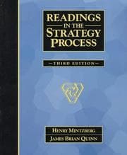 Tapa de Readings in the strategy process