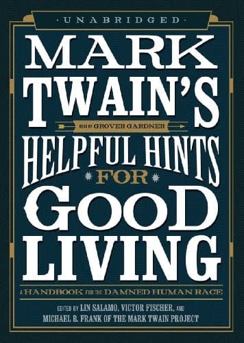 Tapa de Mark Twain's Helpful Hints for Good Living