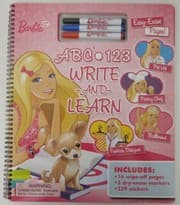 Tapa de Barbie ABC & 123 Write and Learn
