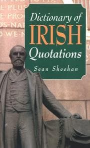 Tapa de Dictionary of Irish quotations