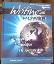 Tapa de Writing with Power Texas Language Composition 21st Century Skills