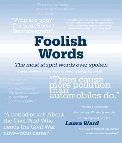 Tapa de Foolish words