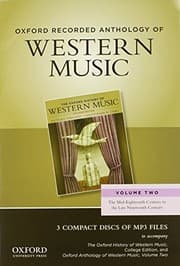 Tapa de Oxford Recorded Anthology of Western Music : Volume Two