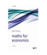 Tapa de Maths For Economics