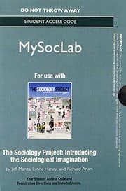 Tapa de NEW MySocLab without Pearson eText -- Standalone Access Card -- for The Sociology Project