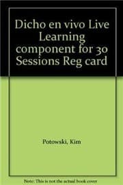 Tapa de Dicho en vivo Live Learning component for 30 Sessions Reg card