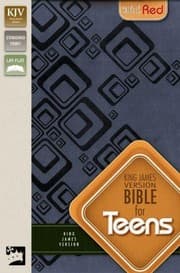 Tapa de KJV, Bible for Teens, Imitation Leather, Blue, Red Letter