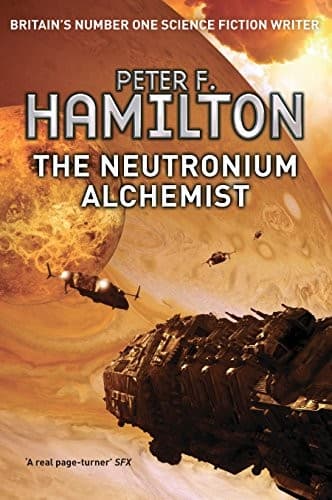 Tapa de the neutronium alchemist. peter f. hamilton