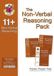 Tapa de 11+ Non-Verbal Reasoning Bundle Pack - Multiple Choice