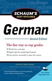 Tapa de Schaum's easy outline of German
