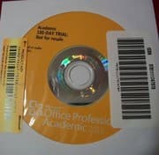 Tapa de Microsoft Office 2010 180-day Trial Cd